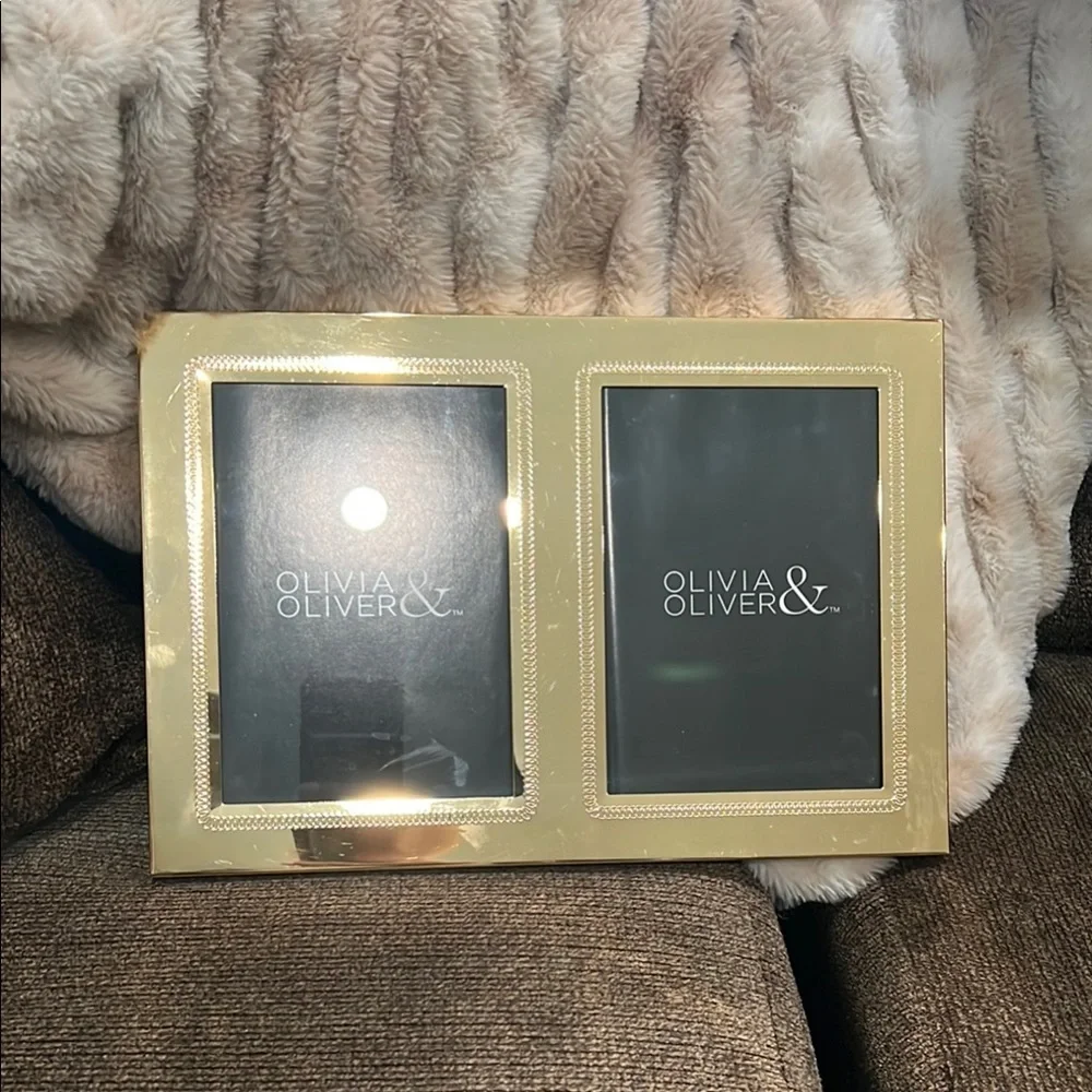 Gold Double Photo Frame